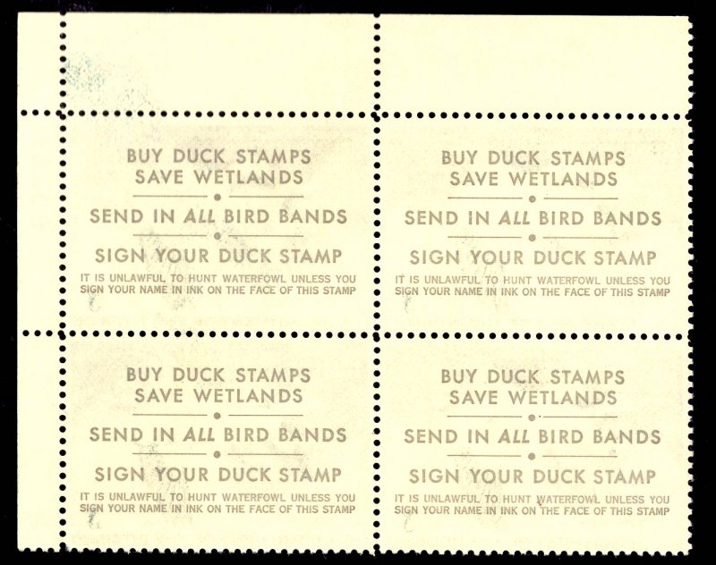 US Stamp #RW44 $5.00 Plate Block MINT NH SCV $50