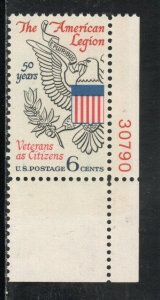 1369 * AMERICAN LEGION * U.S. Postage Stamp  MNH * LR PL#30790