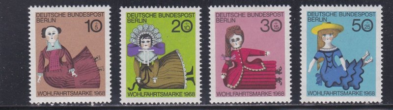 Germany Berlin # 9NB57-60, Dolls, Hinged, 1/3 Cat.
