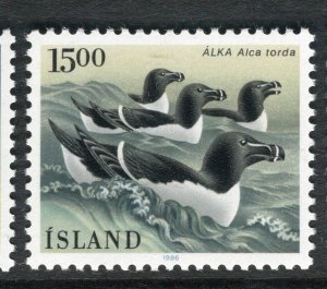 ICELAND; 1980s early Birds issue fine Mint 15k. value