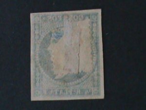 ​CUBA-1855  SC# 1 QUEEN ISABELLA II- IMPERF MLH VF-169-YEARS OLD RARE-LAST ONE