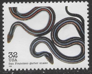 US #3105k MNH Endangered Species. San Francisco garter snake.