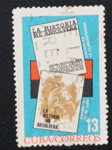 Cuba Sc# 851  11th REVOLUTION ANNIVERSARY  13c  1964  used / cto