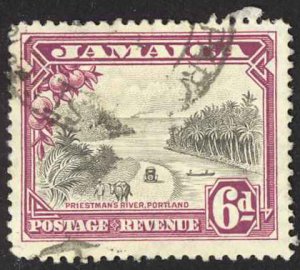 Jamaica Sc# 108 Used (a) 1932 6p Priestman's River