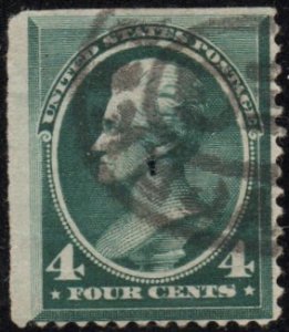 United States 211 - Used - 4c Andrew Jackson (1883) (cv $25.00)