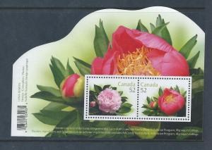 Canada #2260 2008 Peonies Souvenir Sheet Mint Never Hinged7