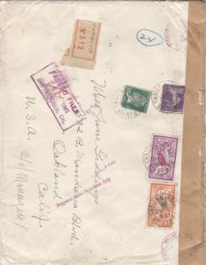 1928, Paris, France to Oakland, CA, Registered, See Remark (9399)