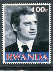 Rwanda 1999 JEAN-PAUL BELMONDO French Actor Single Perforated Fine Used VF