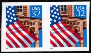 US #2915Ah IMPERF PAIR, XF-SUPERB mint never hinged, fresh coil