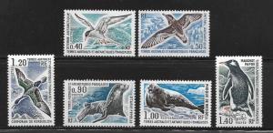 FSAT/TAAF - SCOTT #58-63 - ANTARCTICA ANIMALS - VERY FINE- MINT NEVER HINGED