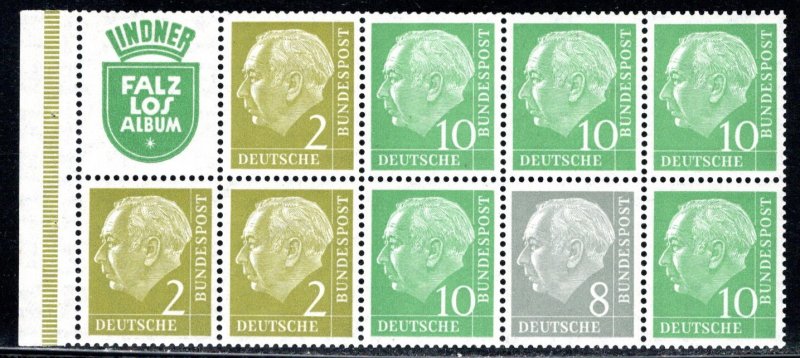 Germany Bund Scott # 702c, mint n, se-tenant, Mi # HBl 7