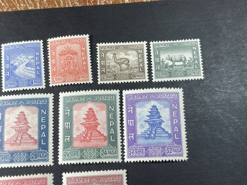 NEPAL # 104-117-MINT NEVER/HINGED-----COMPLETE SET------1959-60