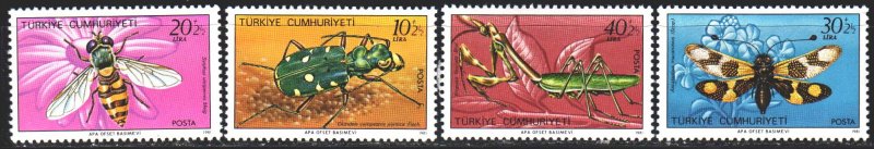 Turkey. 1981. 2584-87. Insects, fauna. MNH.