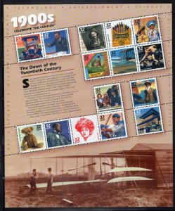 US 3182-3191 MNH Celebrate the Century Souvenir Sheets in Folio ZAYIX 0324L0134M