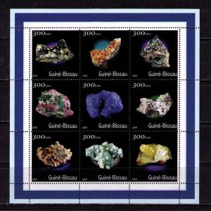GUINEA BISSAU Mi# 1534 - 1551 MNH FVF Set2 x 9 Shtlt Mineral