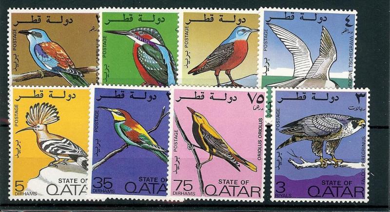 Qatar, 279-86, Birds Singles,**MNH**