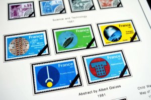 COLOR PRINTED FRANCE 1966-1999 STAMP ALBUM PAGES (159 illustrated pages)