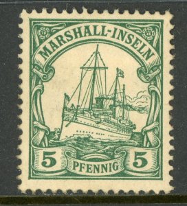 Marshall Islands 1901 Germany 5 pfg Green Sc #14 Mint E329