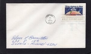 1759 Viking Missions to Mars, FDC no cachet addressed