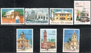 Australia 832-38 - Used - Post Offices (Cpl) (1982) (cv $2.10)