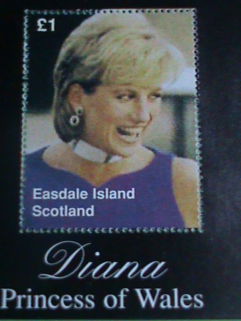 SCOTLAND STAMP- 1997-PRINCESS OF WALES- DIANA WITH THE PURPLE DRESS-MINT-NH  S/S