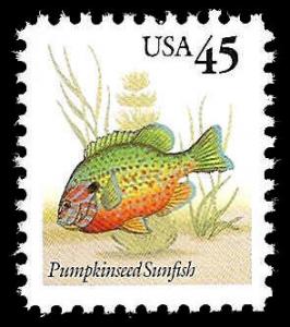 # 2481 MINT NEVER HINGED PUMPKINSEED FISH