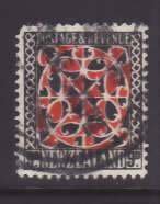 New Zealand-Sc#195- id5-used 9p Maori door panel-1935-