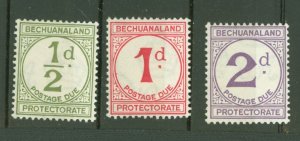 Bechuanaland Protectorate #J4-J6 Mint (NH) Single (Complete Set)