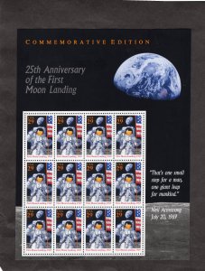 2841 First Moon Landing 25th Anniv., MNH sheet/12