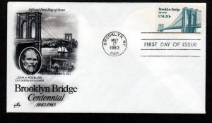 U.S. 1983 FDC Brooklyn Bridge!