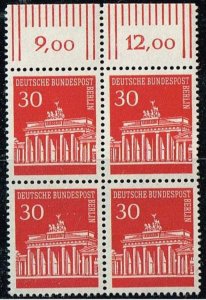 Germany 1966,Sc.#9N253 MNH, Brandenburg Gate with margin