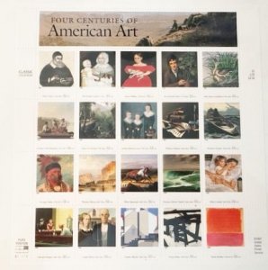 US # 3236 American Art full sheet of 20 all different 32c 1998 Mint NH