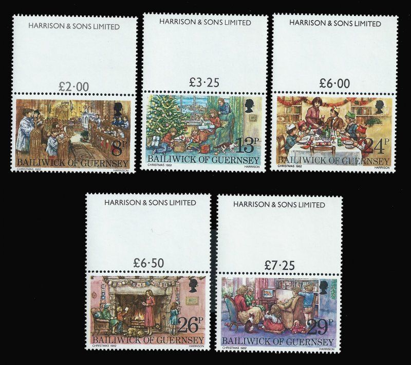 GUERNSEY 250-254 MNH