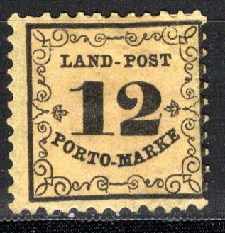 German States Baden Scott # LJ3, mint hr