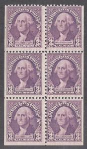 720b Mint,OG,LH... Booklet Pane... SCV $35.00