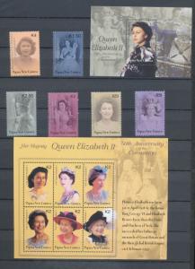 Papua New Guinea 2002 Coronation Royalty MNH+Sheets (Pap162