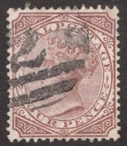 1878 Natal Africa Sc#53 - Four Pence Queen Victoria - Used stamp cv$17.50