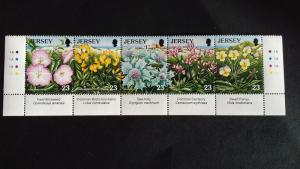 Jersey 1995 European Year of Nature Preservation - Wild Flowers Mint