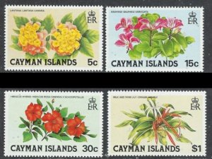 Cayman Is 448-51 MNH 1980 Flowers (an6952)