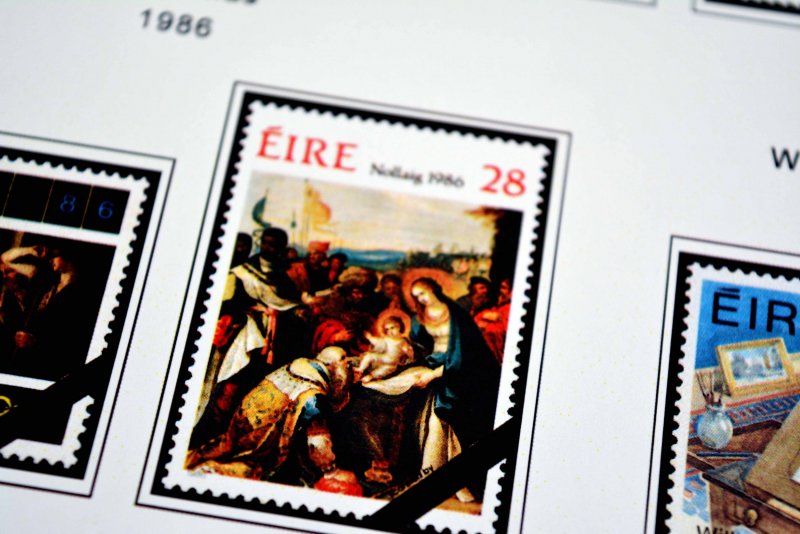 COLOR PRINTED IRELAND 1922-2010 STAMP ALBUM PAGES (276 illustrated pages)