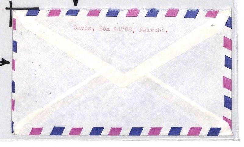 CE165 Kenya *NAIROBI* 1974 KUT Stamp Air Mail Cover