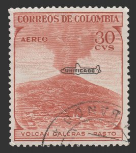 AIRMAIL STAMP FROM COLOMBIA 1959 SCOTT # C338 USED. # 7