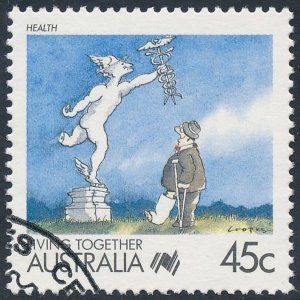 Australia 1988 45c Living Together - Health SG1123 Fine Used 3