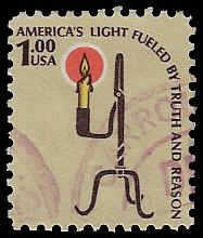 U.S. #1610 Used; $1 Rush Lamp & Candle (1979)