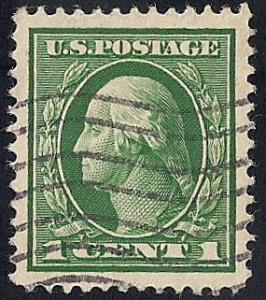 405 1 cent Washington JUMBO Stamp used EGRADED SUPERB 98 XXF