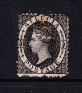 Album Treasures St Lucia Scott # 7  1p Victoria Mint No Gum