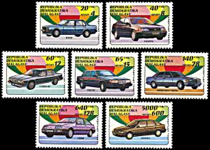 Madagascar 1106-1112, MNH, Automobiles