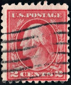 SC#463 2¢ George Washington Single (1916) Used