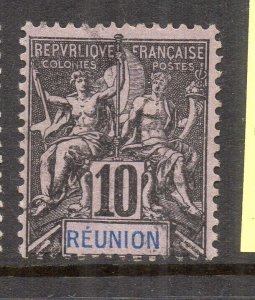Reunion 1892 TABLET TYPE Early Issue Fine Used 10c. NW-230812