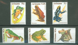 Surinam #574-576/C95-C97 Mint (NH) Single (Complete Set) (Fauna)